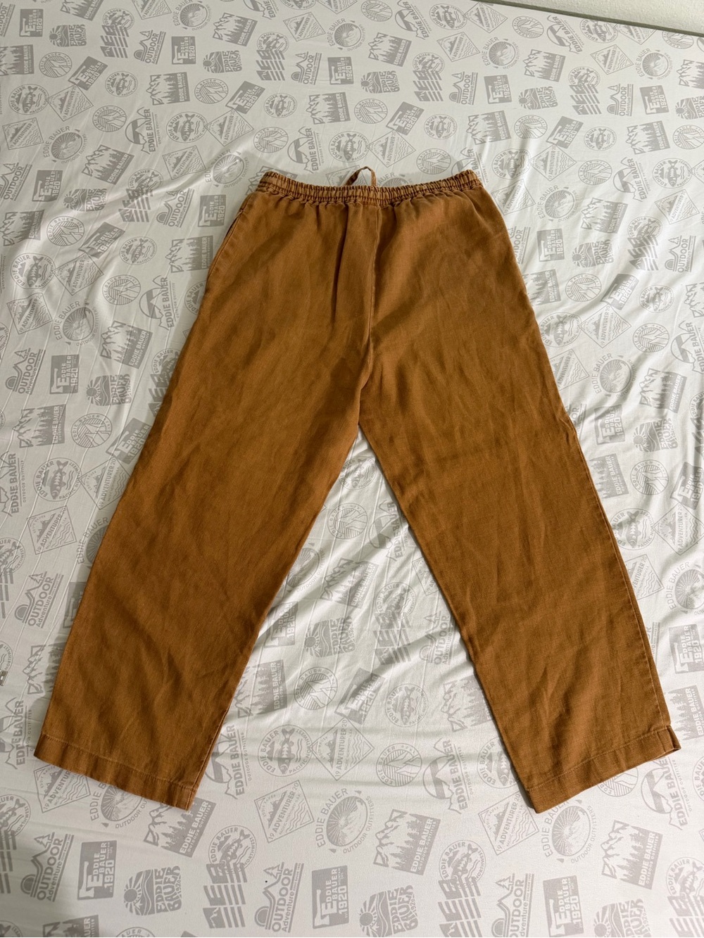 J. Jill Petite Women’s Sz XSP Pull On Drawstring Ankle Pants Linen High Rise